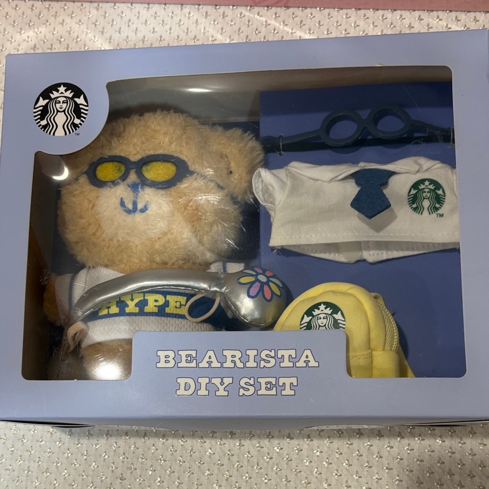 Starbucks Bearista DIY Set - Cream and Blue